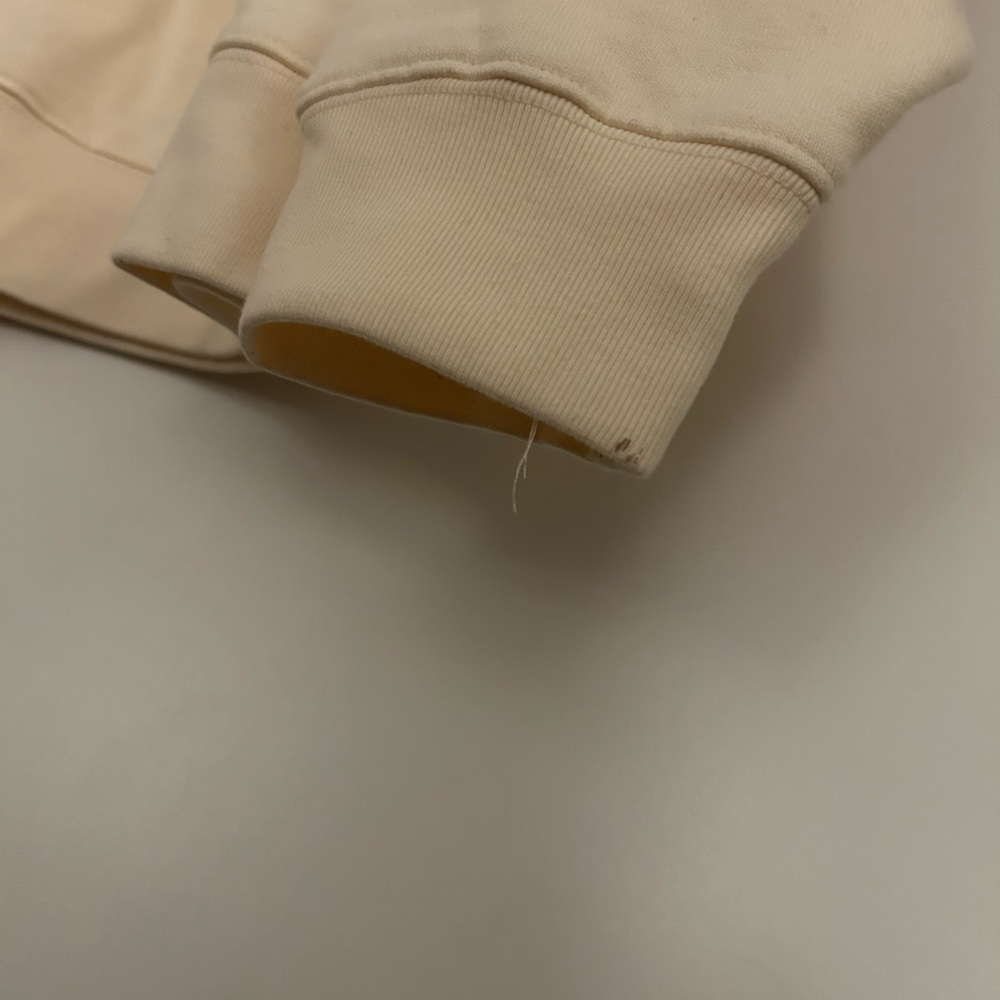 ANINE BING WOMENS MILES CREWNECK COLLEGIATE SWEATSHIRT CREAM SIZE MEDIUM - Picture 3 of 10